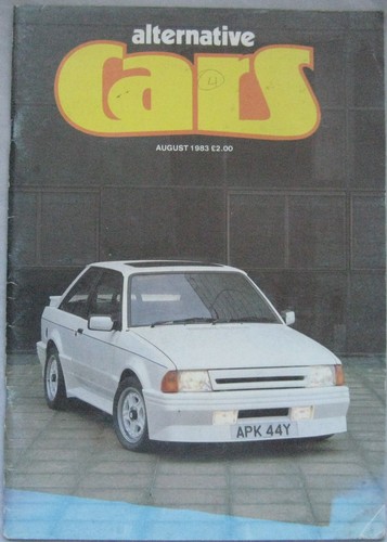Alternative cars 1983 - cars, 08/1983